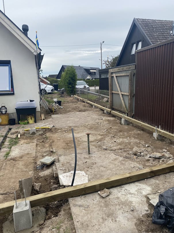 Overdækket træterrasse Overdækket træterrasse